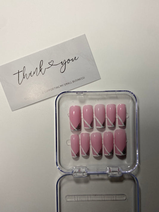 Modern edge press on nail set